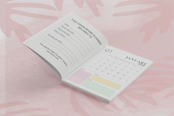 ## What Makes the 2026 Vision Board Planner Stand Out

The **2026 Vision Board Planner – Canva Template** stands out because it combines manifestation, structured planning, and mindful self-development into one cohesive system. Instead of separating productivity from personal growth, this planner integrates vision boarding, gratitude practice, mindset work, and daily organization into a unified framework designed for clarity and intentional living.

What makes this design unique is its balance between inspiration and execution. It doesn’t just help you dream — it helps you plan, track, reflect, and take action. With pages dedicated to goal setting, manifestation exercises, daily and weekly planning, mood tracking, habit tracking, meditation journaling, and problem-solving techniques, it supports both emotional alignment and practical productivity throughout the year.

The clean 8.5 × 11-inch with-bleed layout ensures a professional, print-ready experience, while the fully editable Canva template offers complete customization for KDP sellers, coaches, and personal users. With 45 thoughtfully structured pages, this planner is adaptable for digital use or physical printing.

Perfect for creators, planners, and personal growth enthusiasts, this 2026 planner transforms intentions into measurable progress — helping you move through the year with focus, balance, and purpose.
