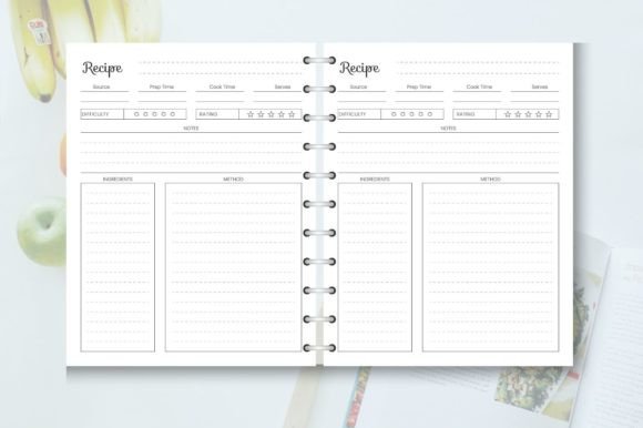 ## What Makes This Blank Food Recipe Book Journal Stand Out

This **Blank Food Recipe Book Journal** stands out as a clean, practical, and highly versatile KDP-ready interior designed for creators who want a professional, ready-to-publish cookbook layout. Unlike generic notebooks, this interior is structured specifically for writing and organizing favorite recipes, making it ideal for personal use or for launching a polished recipe book on Amazon KDP.

With 120 thoughtfully formatted pages, it provides ample space to document ingredients, instructions, cooking notes, and special tips. The 8.5″ × 11″ size offers a spacious layout that’s comfortable for writing and easy to use in the kitchen. The no-bleed format ensures a clean, print-safe design that meets Amazon KDP standards.

Delivered in high-resolution 300 DPI files (JPG, PNG, and PDF), this interior is fully print-ready and 100% tested on Amazon KDP, saving you time and reducing formatting risks. Simply upload and publish.

Perfect for recipe planners, family cookbooks, food bloggers, and KDP low-content sellers, this template provides a professional foundation for creating beautiful, functional cookbooks with ease.
