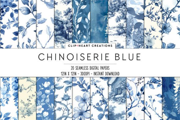 ## What Makes Porcelain Garden Stand Out

**Porcelain Garden** captures the quiet luxury of antique porcelain and classic English garden charm in a beautifully coordinated digital paper collection. Inspired by traditional blue toile, chinoiserie interiors, and layered botanical illustrations, this set blends timeless elegance with modern usability. The refined blue palette creates a calm, sophisticated atmosphere that instantly elevates any design.

What makes this collection truly special is its harmony. Each pattern is carefully balanced to work individually or together, allowing you to create cohesive branding, stationery suites, journal spreads, or decorative projects with ease. The detailed toile scenes and soft florals bring depth and storytelling, while the seamless format ensures flawless repetition for large-scale prints and surface design.

Whether you’re designing invitations, scrapbooking layouts, planners, printable wall art, or luxury-inspired packaging, Porcelain Garden delivers a polished, “old money” aesthetic that feels both vintage and current.

**What’s Included:**

* 20 coordinated blue floral and toile patterns
* Seamless repeating designs
* High-quality files suitable for print and digital use

Perfect for designers and creatives who value elegance, heritage-inspired style, and versatile sophistication.

